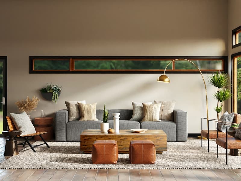 Thoughtfully curated minimalist interior